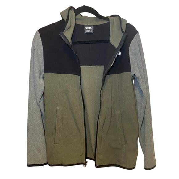 The North Face Boys' Gray, Green & Black Fleece - L - Picture 2 of 11